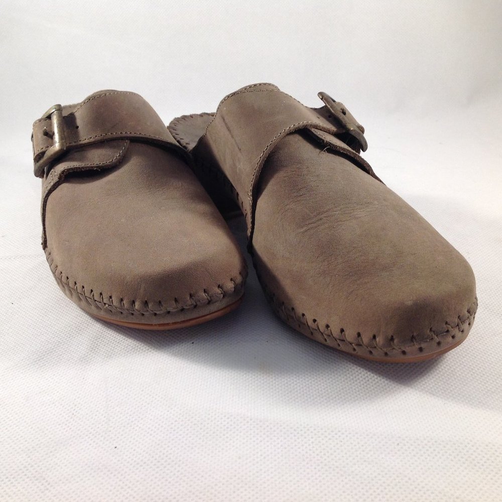 Clogs Italian Leather by Natural Sport Distressed Look in Womens Shoes